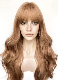 Brown Wavy Synthetic Hair Wig NS537