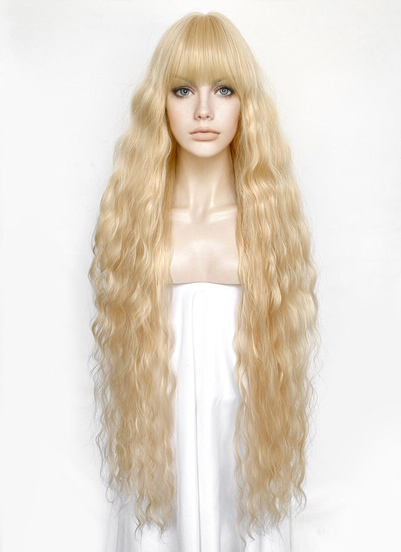 Blonde Wavy Synthetic Hair Wig NS553