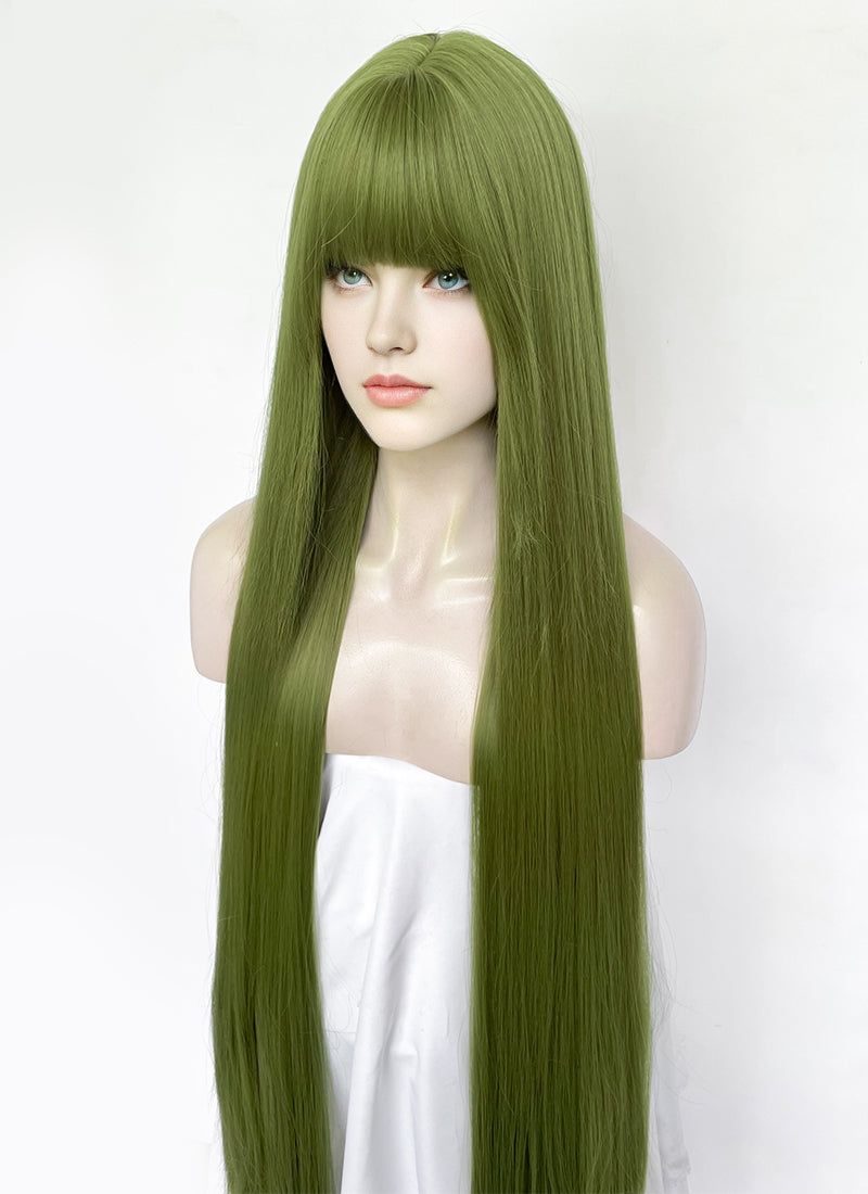 Green Straight Synthetic Hair Wig NS559