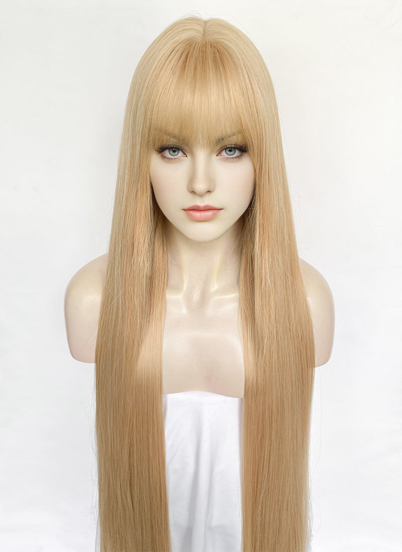 Blonde Straight Synthetic Hair Wig NS560