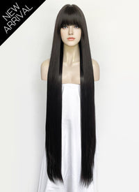 Black Straight Synthetic Hair Wig NS561