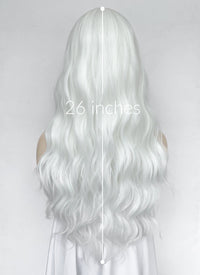 White Wavy Synthetic Hair Wig NS566