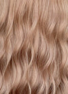 Pastel Peach Pink Wavy Synthetic Hair Wig NS567