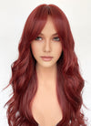 Red Wavy Synthetic Hair Wig NS568