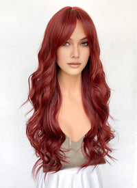 Red Wavy Synthetic Hair Wig NS568