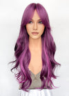 Mixed Purple Wavy Synthetic Hair Wig NS569