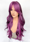 Mixed Purple Wavy Synthetic Hair Wig NS569