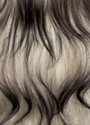 Blonde Mixed Black Wavy Synthetic Hair Wig NS587