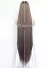 Ash Purple Straight Synthetic Hair Wig NS597