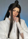 Heaven Official's Blessing Xie lian Brunette Straight Synthetic Men's Wig With Bun TB1751