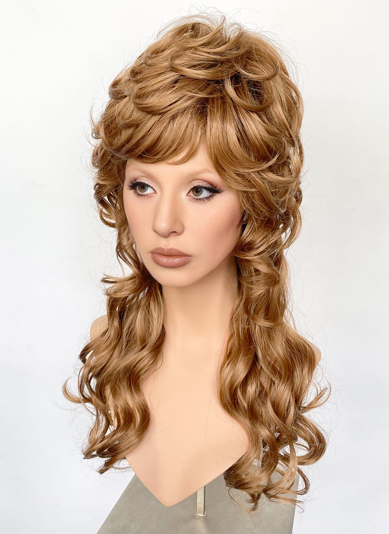 Die With A Smile Lady Gaga Blonde Curly Synthetic Hair Wig VT001