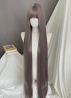 Ash Purple Straight Synthetic Hair Wig NS597