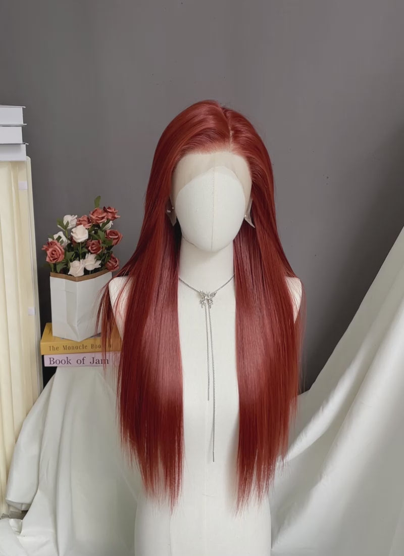 Ginger Straight 13" x 6" Lace Top Kanekalon Synthetic Hair Wig LFS037