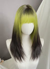 Green Black Ombre Straight Synthetic Hair Wig NS596