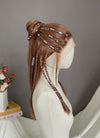 Baldur's Gate 3 Laezel Chestnut Brown Braided Lace Front Synthetic Wig LF2167