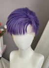 Purple Straight Lace Front Synthetic Men's Wig LF8005