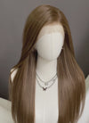 Brown Straight Full Lace Kanekalon Synthetic Wig FL012