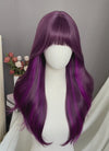 Mixed Purple Wavy Synthetic Hair Wig NS581