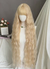 Blonde Wavy Synthetic Hair Wig NS553