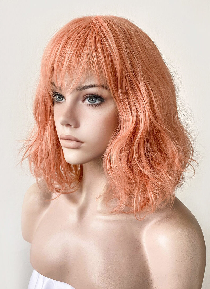 Peach colored cheap wigs