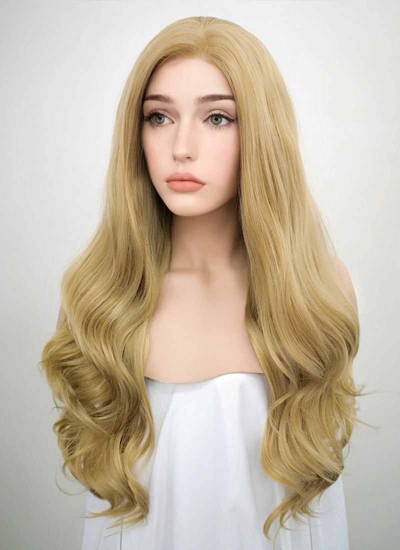 Blonde synthetic outlet wig