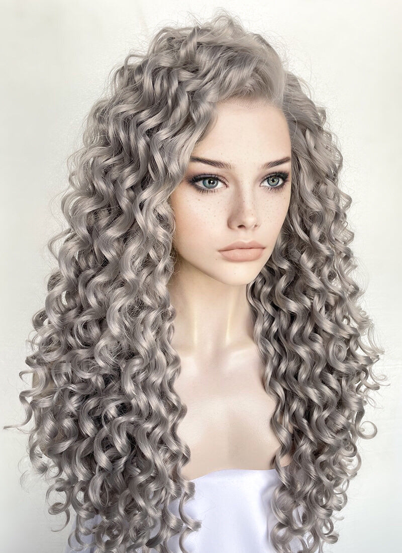 Grey Lace Front Wig LF1317 WigIsFashion Wig Is Fashion