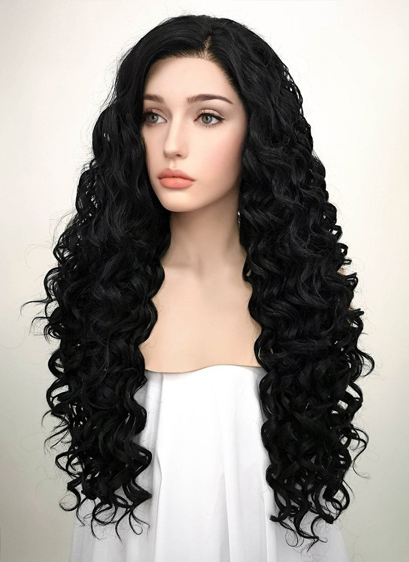 Black hair lace front cheap wig