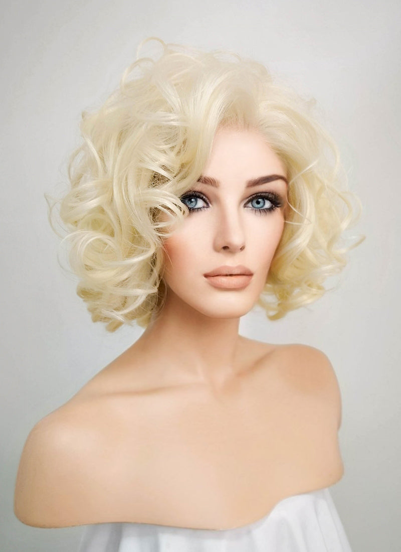 Short blonde wig curly new arrivals