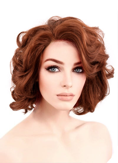 Curly bob shop synthetic wig