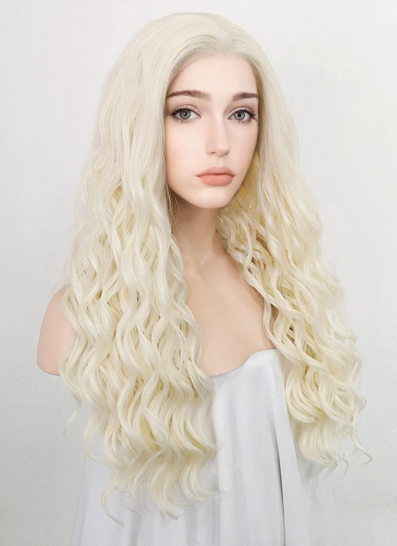 Medium blonde curly wig hotsell