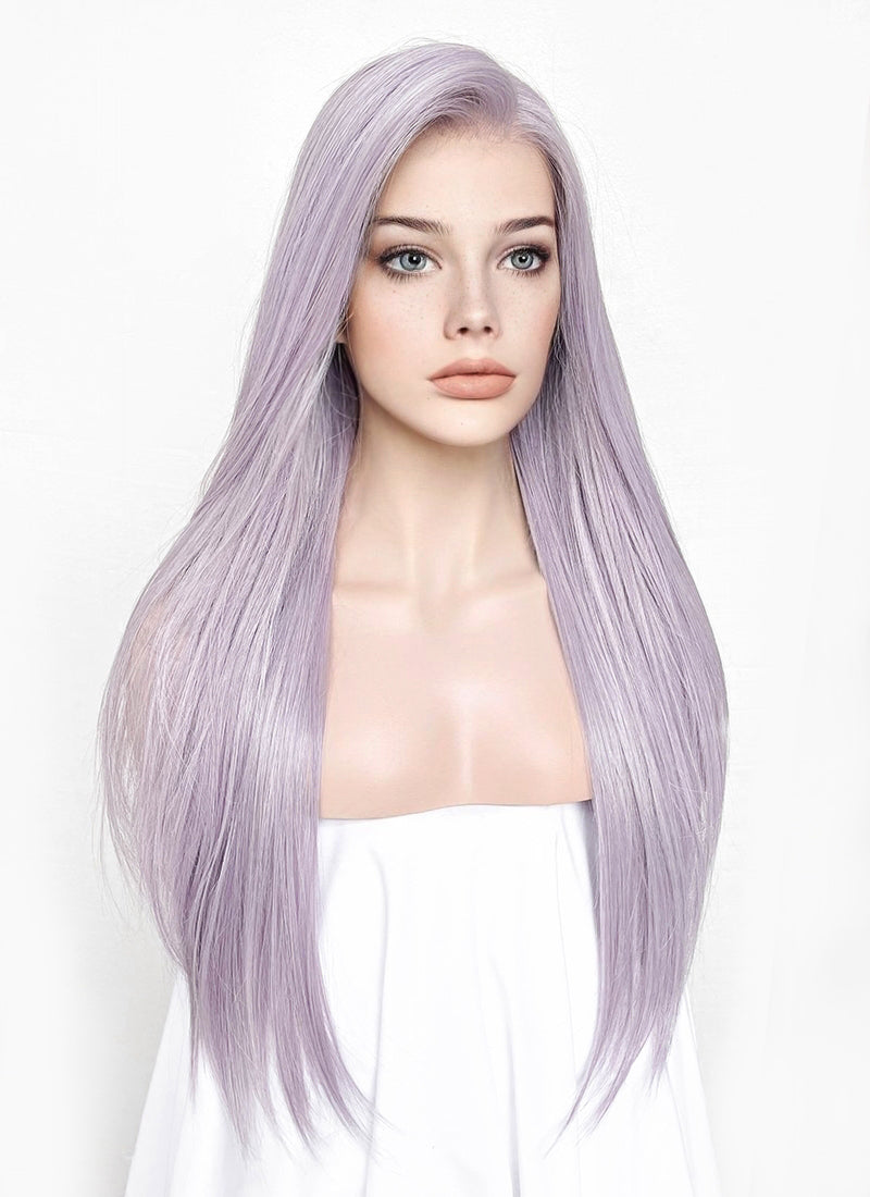 Silver lavender shop wig