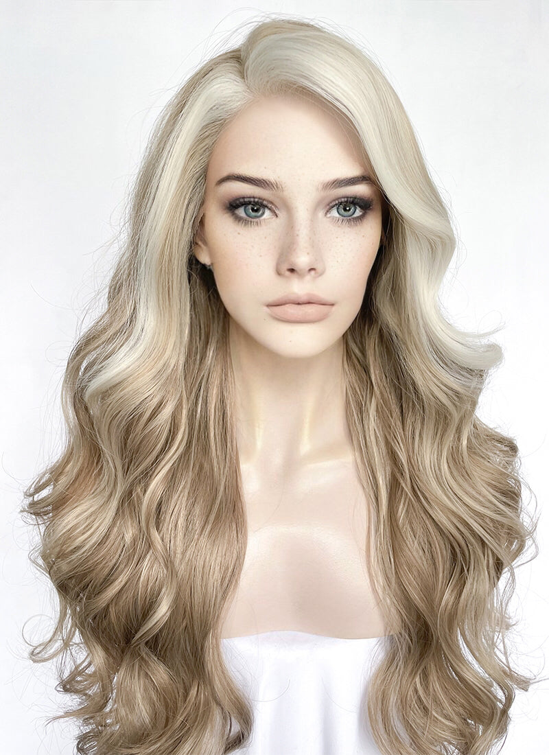 Blonde synthetic wig sale