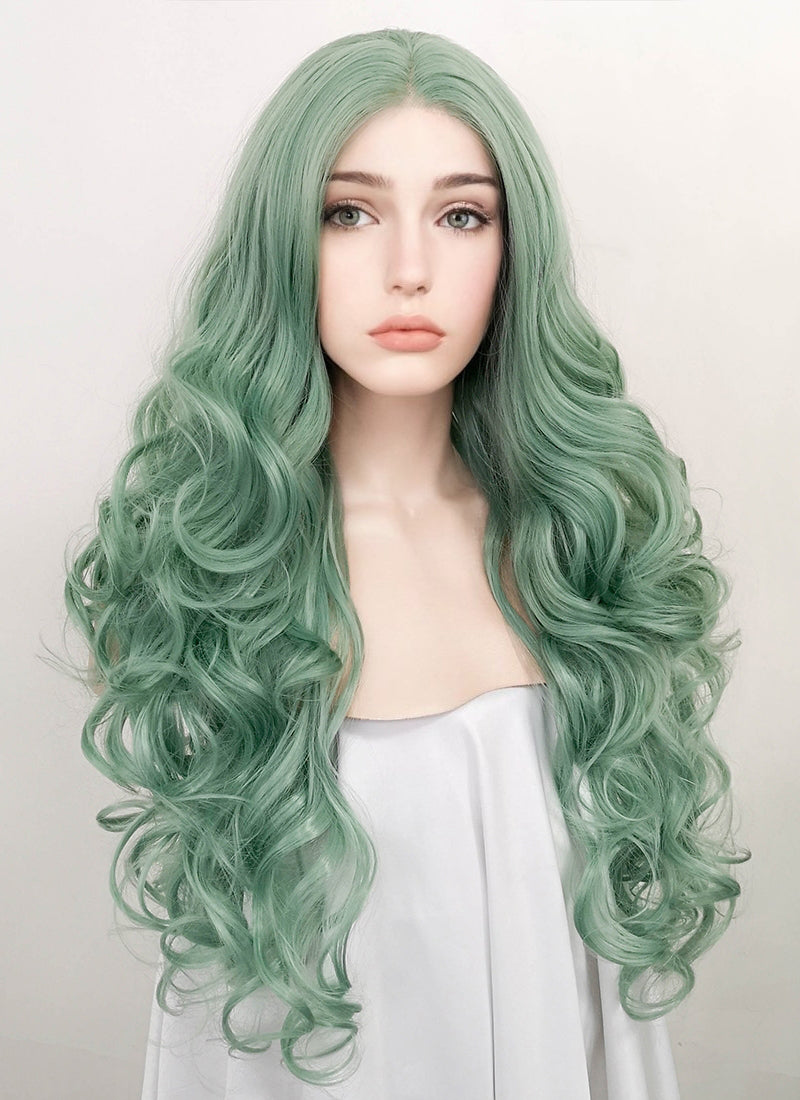 High quality green outlet wigs