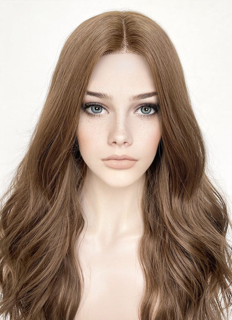 Brunette Wavy Lace Front Kanekalon Synthetic Wig LF7000