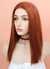 Auburn Straight Bob Lace Front Synthetic Wig LF770C