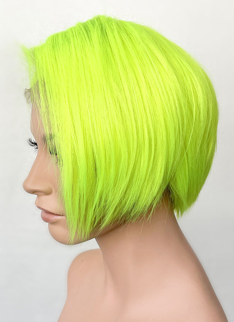 Neon Green Straight Bob 13