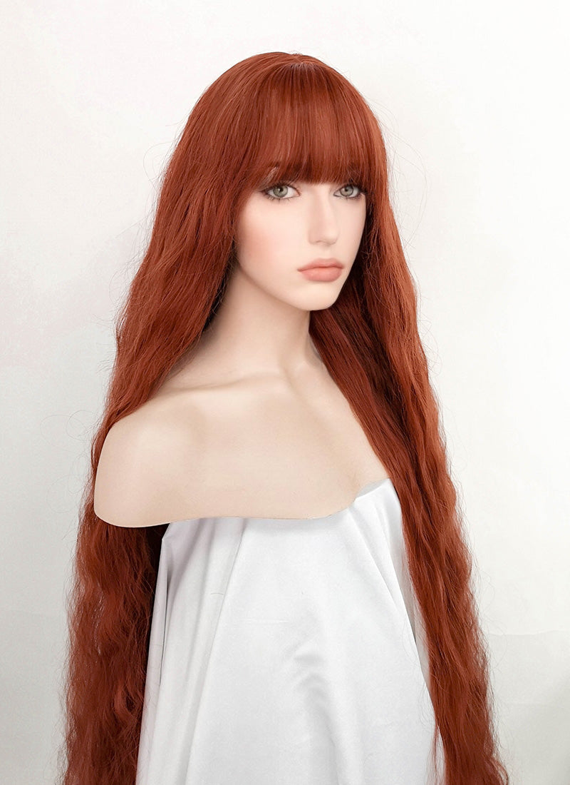 Auburn Wavy Synthetic Hair Wig NS352 Wig Is Fashion