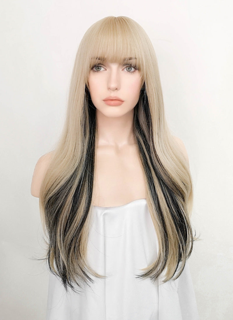 Blonde and 2025 black hair wig