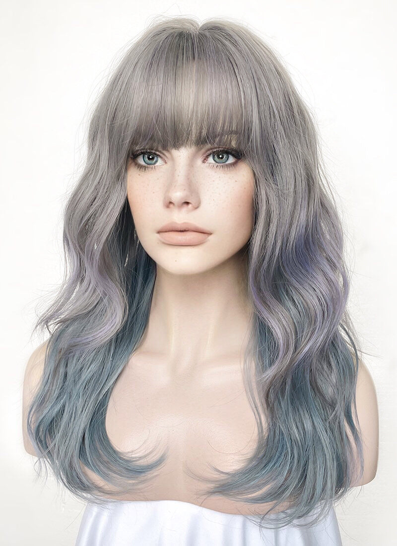 Grey 2024 blue wig